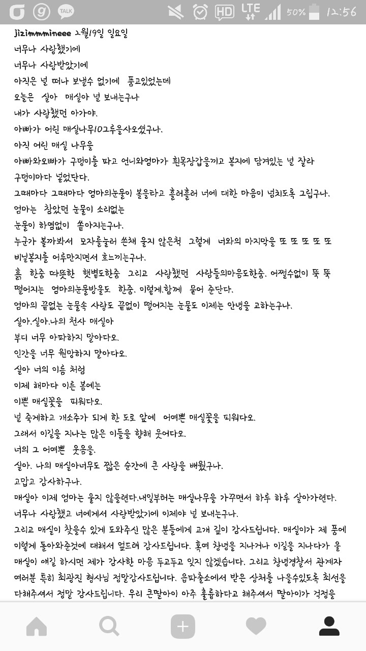잔인하게 개소주가 되어 돌아온 우리 매실이를 어제 보내주었습니다. 다시는 반복돼서는 안됩니다 | 인스티즈
