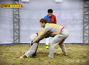 아는형님 멤버vs비 씨름 대결. jpgif | 인스티즈
