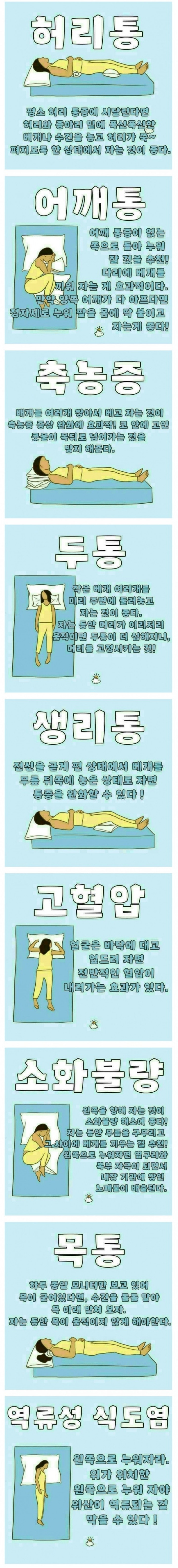 ＜정보 잠자는 방식으로 질병 고치기 | 인스티즈