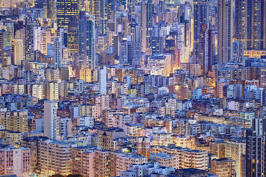 사진작가가 찍은 홍콩의 낮과 밤사이.jpg | 인스티즈