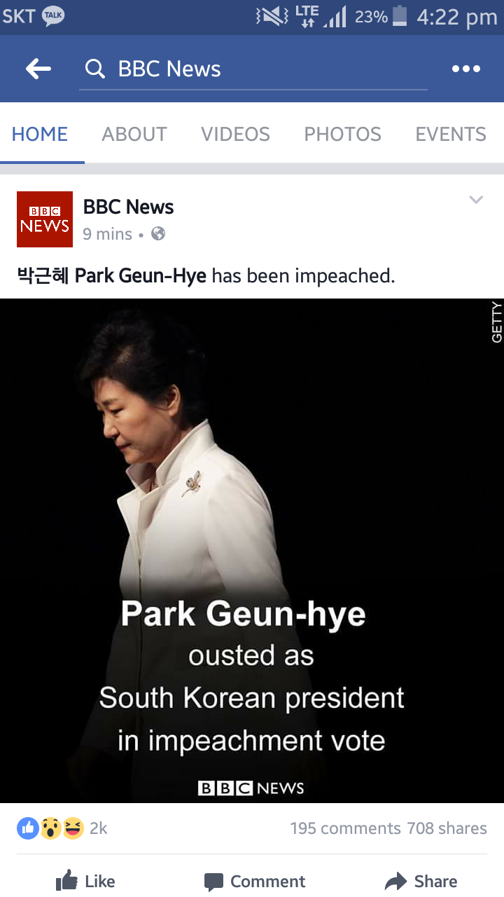 BBC가 페북에 박근혜 태그함 | 인스티즈