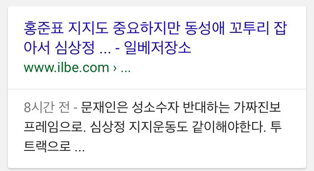 일베의 마지막 희망이 된 심상정? | 인스티즈