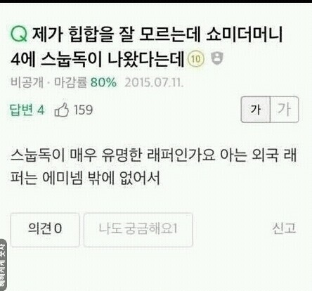 스눕독이 유명한 래퍼인가요? | 인스티즈