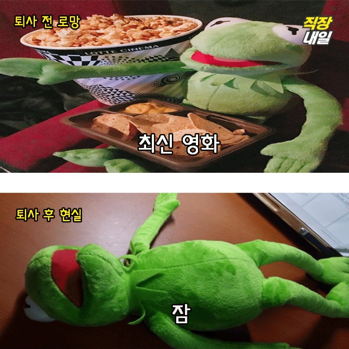 퇴사전 퇴사후.JPG | 인스티즈