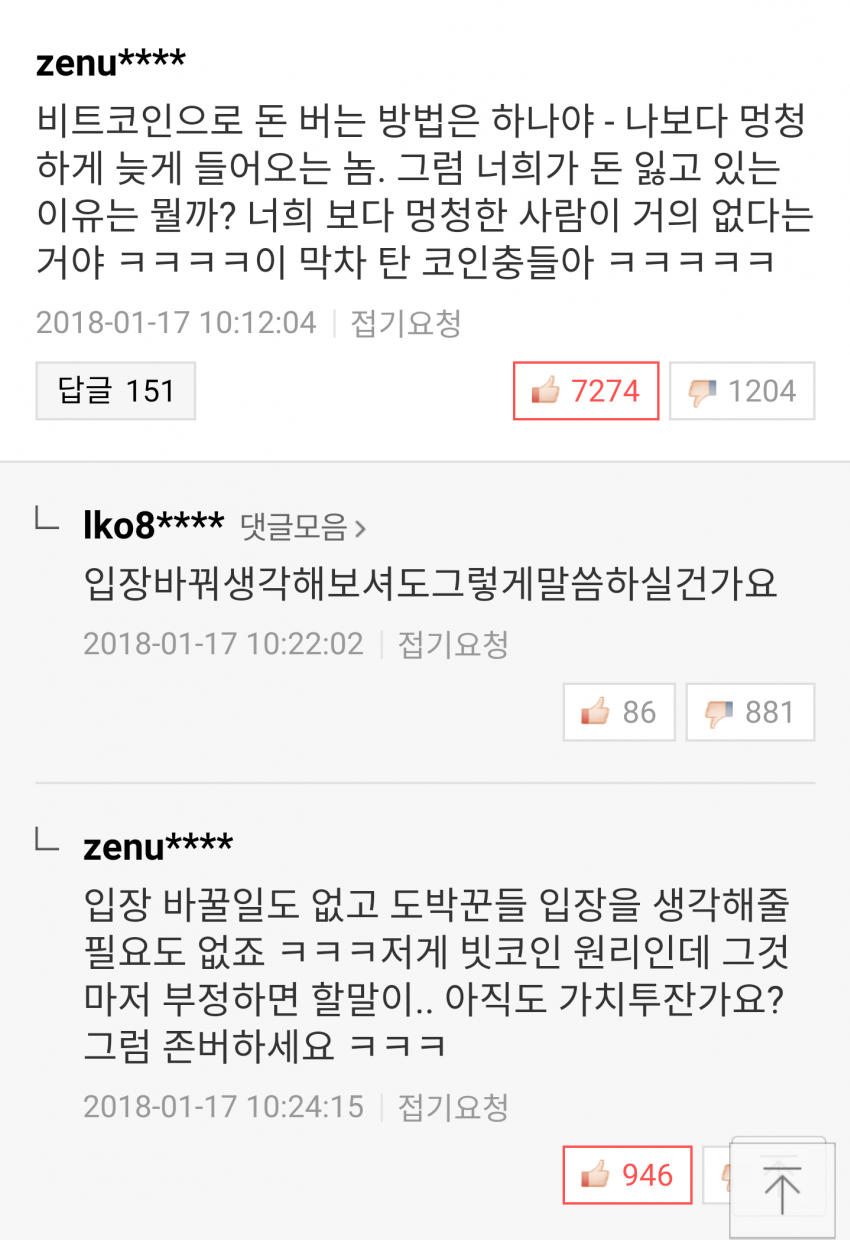 코인충들 통한의 비추행 | 인스티즈