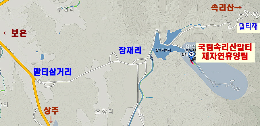 속리산말티재자연휴양림 이미지