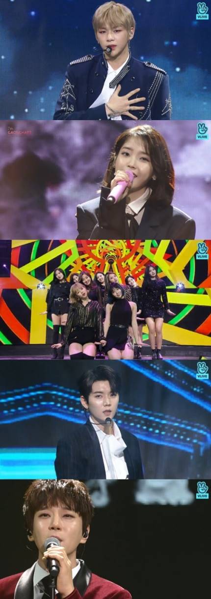 [2018가온차트종합] 방탄소년단, 불참에도 음반 2관왕…워너원 4관왕·아이유 5관왕 | 인스티즈