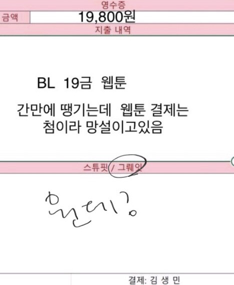 고독한 생민방에 19금 BL 현금결제를 결재요청해보았다 | 인스티즈
