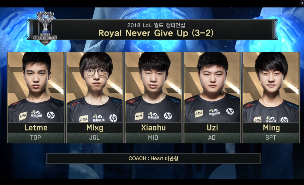[LOL] 2018 롤드컵 그룹 스테이지 / 대회 5일차 6경기,"RNG(중국) vs GEN(한국)"- 경기결과 | 인스티즈
